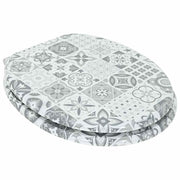 Abattant de toilette Vidaxx soft close porcelaine bleue et blanche 44 x 38 cm - afbeelding 2