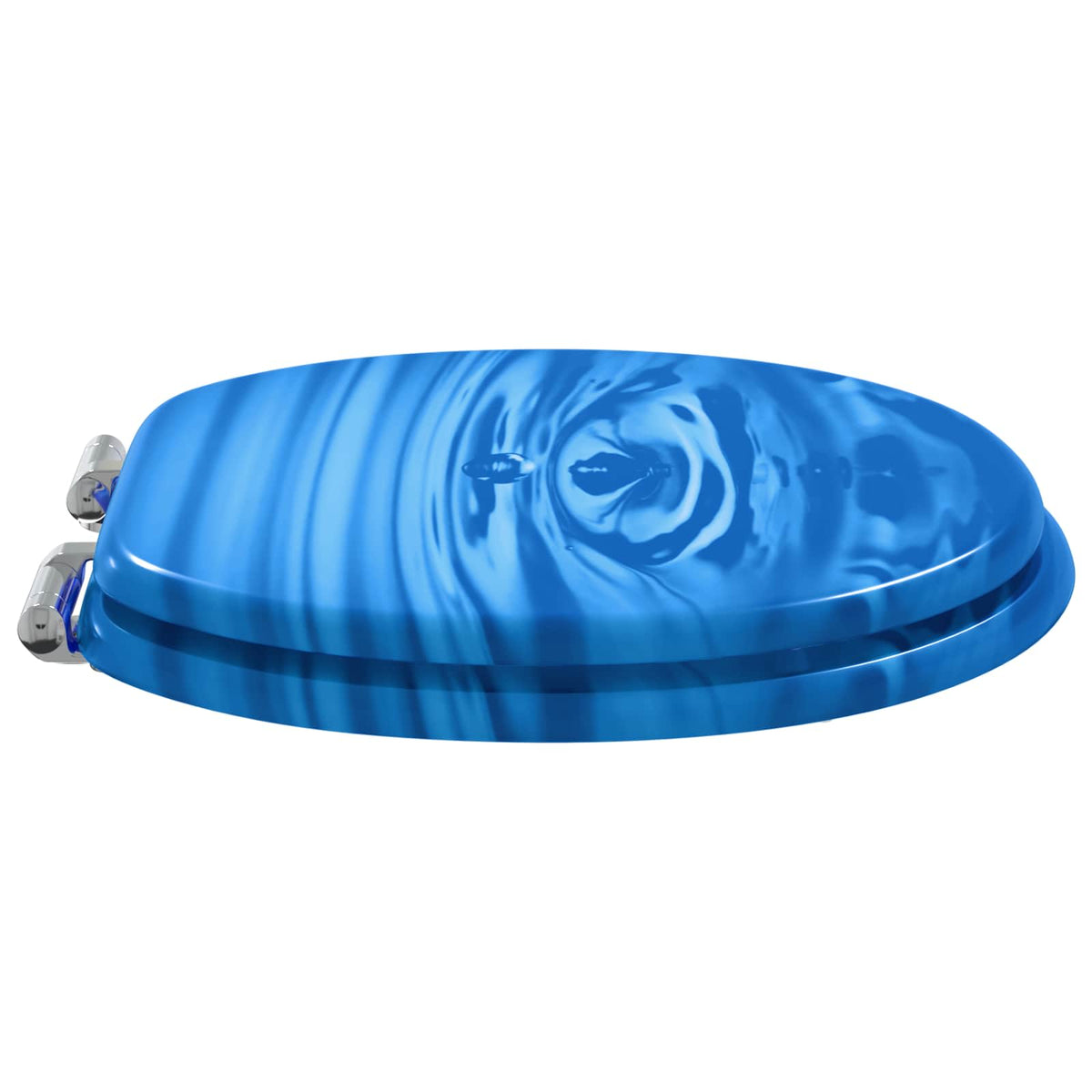 Vidaxx abattant de toilette à fermeture douce goutte bleue 44 x 38 cm panneau MDF