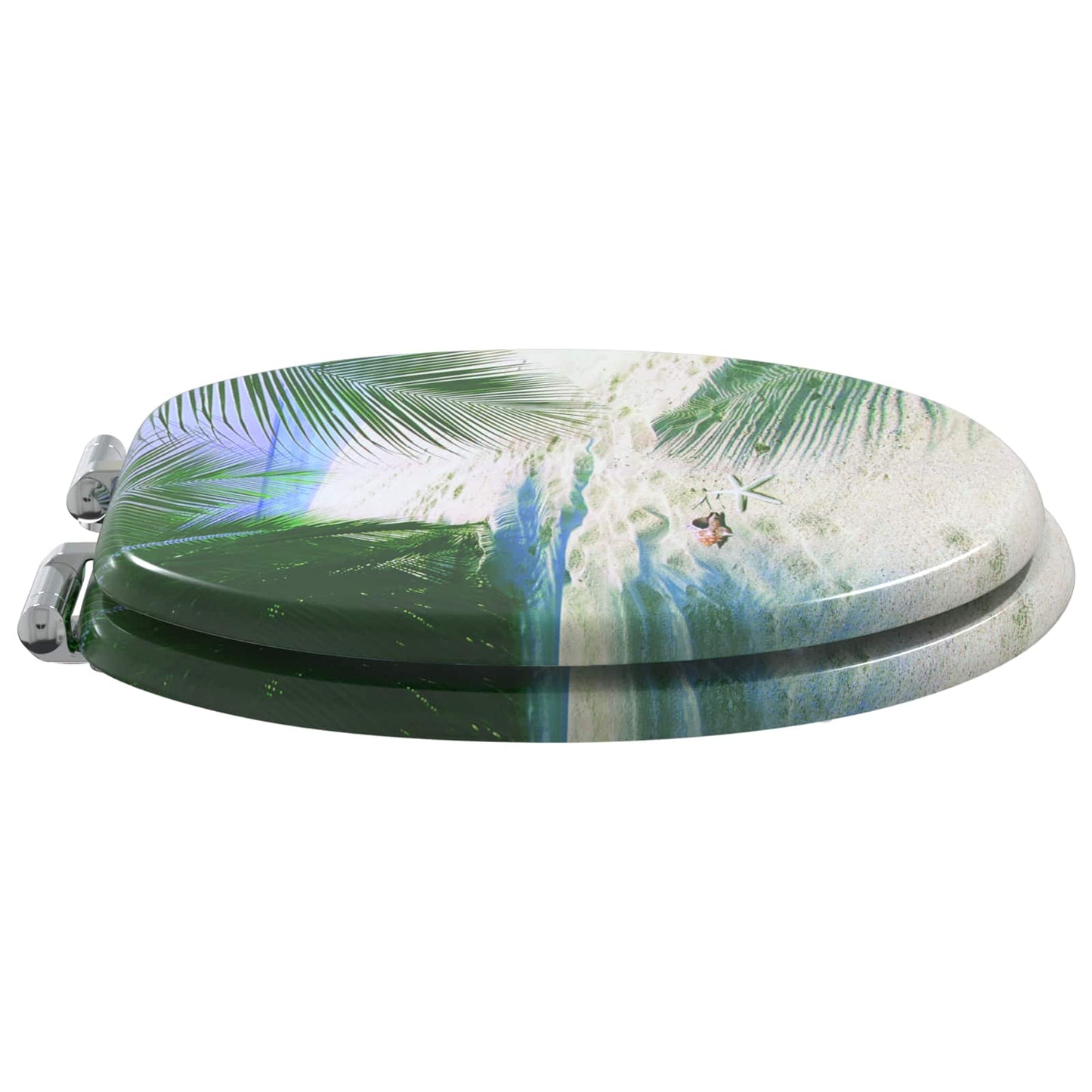 Vidaxx abattant de toilette à fermeture douce vert 44 x 38 cm panneau MDF