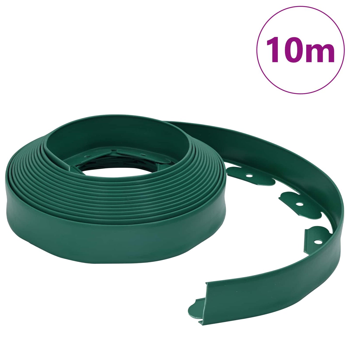 Vidaxl bordures de pelouse vert 1000 x 4 x 5 cm plastique