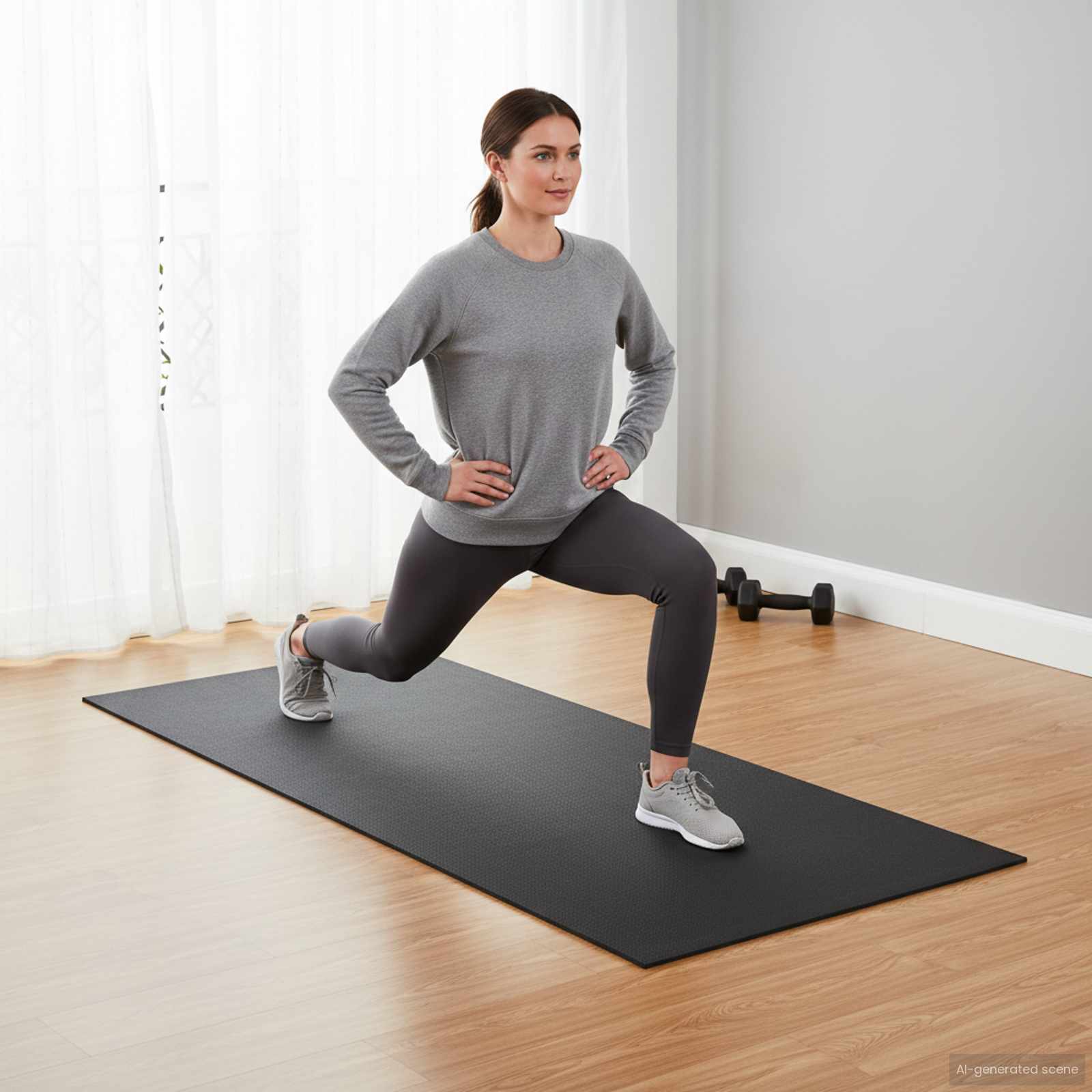 Vidaxx tapis de protection sportive noir 120 x 60 x 0,6 cm PVC