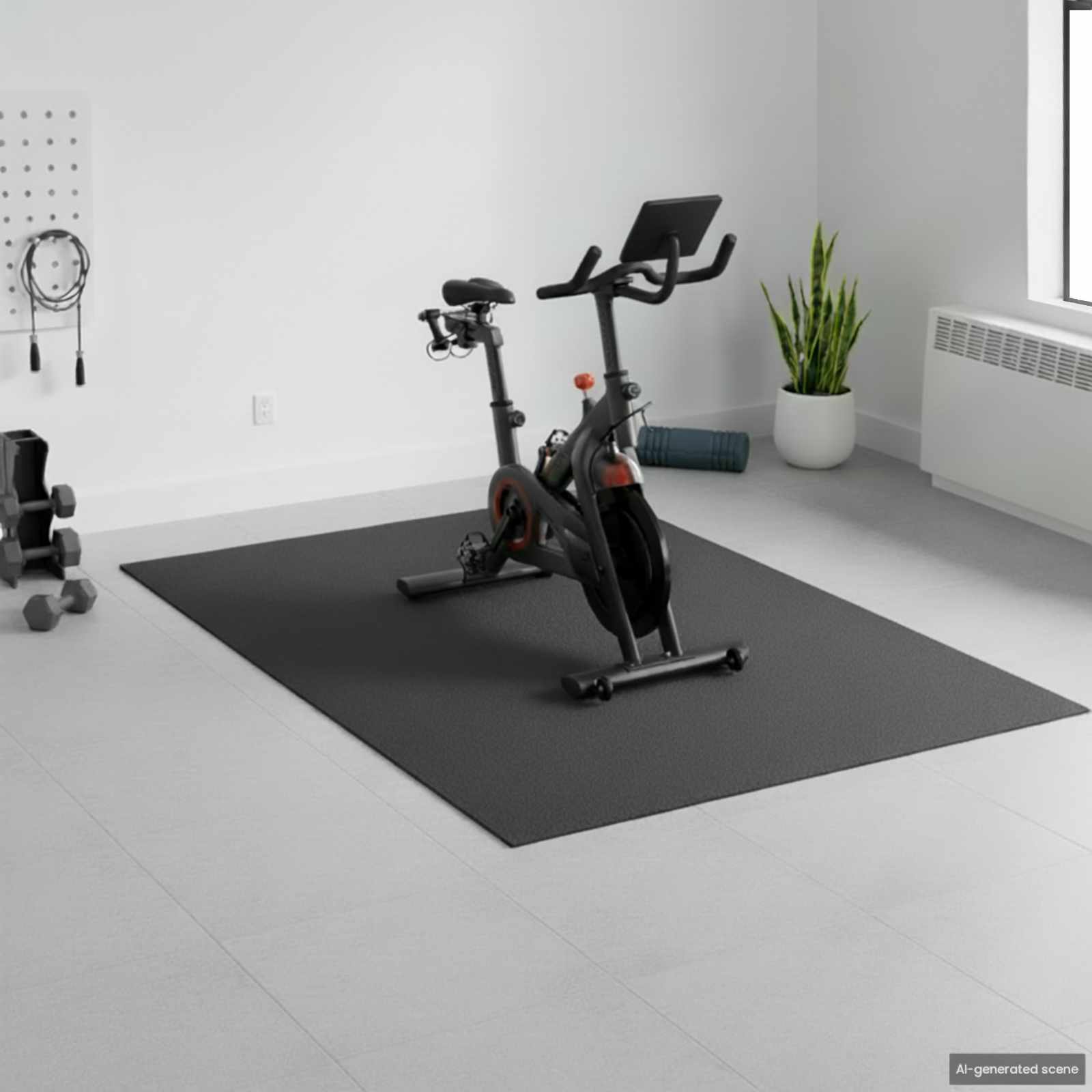 Vidaxx tapis de protection sportive noir 213 x 152 x 0,6 cm PVC