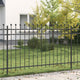 Vidaxx clôture annulaire noir 200 x 130 cm en acier thermolaqué