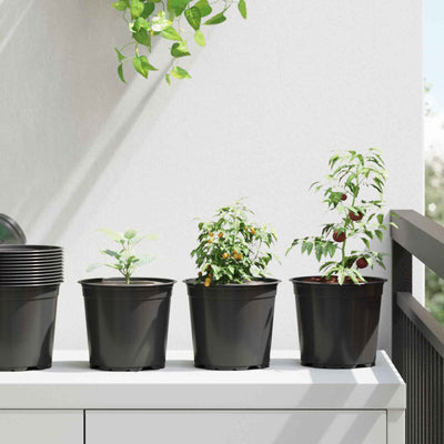 Vidaxx pot de fleur 50 pcs noir ø 15 x 13 cm en plastique