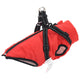 Vidaxxl manteau pour chien avec harnais rouge l polaire et polyester