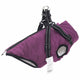 Vidaxxl manteau pour chien avec harnais violet s polaire et polyester
