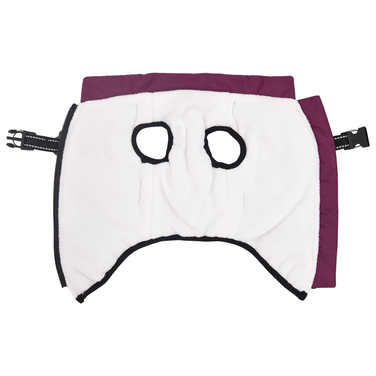 Vidaxxl manteau pour chien avec harnais violet s polaire et polyester