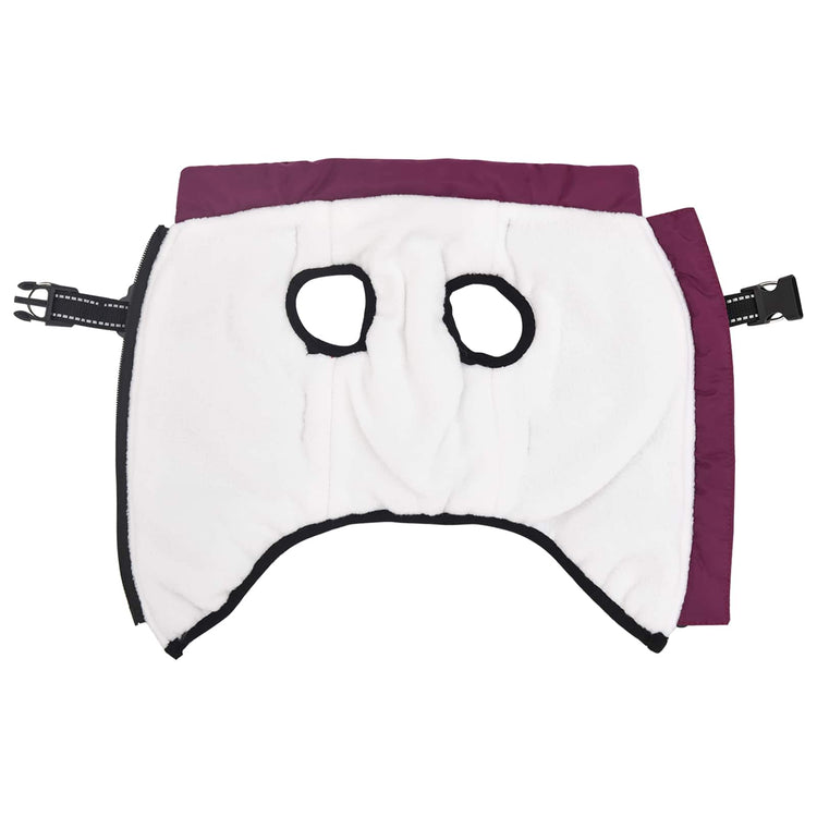 VidaXL manteau pour chien avec harnais violet XL polaire et polyester