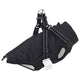 Manteau pour chien VidaXL avec harnais noir avec polaire et polyester