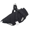 VidaXL manteau pour chien avec harnais noir 2xl polaire et polyester