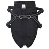 VidaXL manteau pour chien avec harnais noir 2xl polaire et polyester