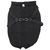 Vidaxxl manteau pour chien avec harnais noir 4xl polaire et polyester