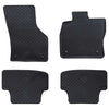 VidaXL tapis de sol de voiture 4 pcs noir sur mesure pour Audi A3 2012-2020 caoutchouc