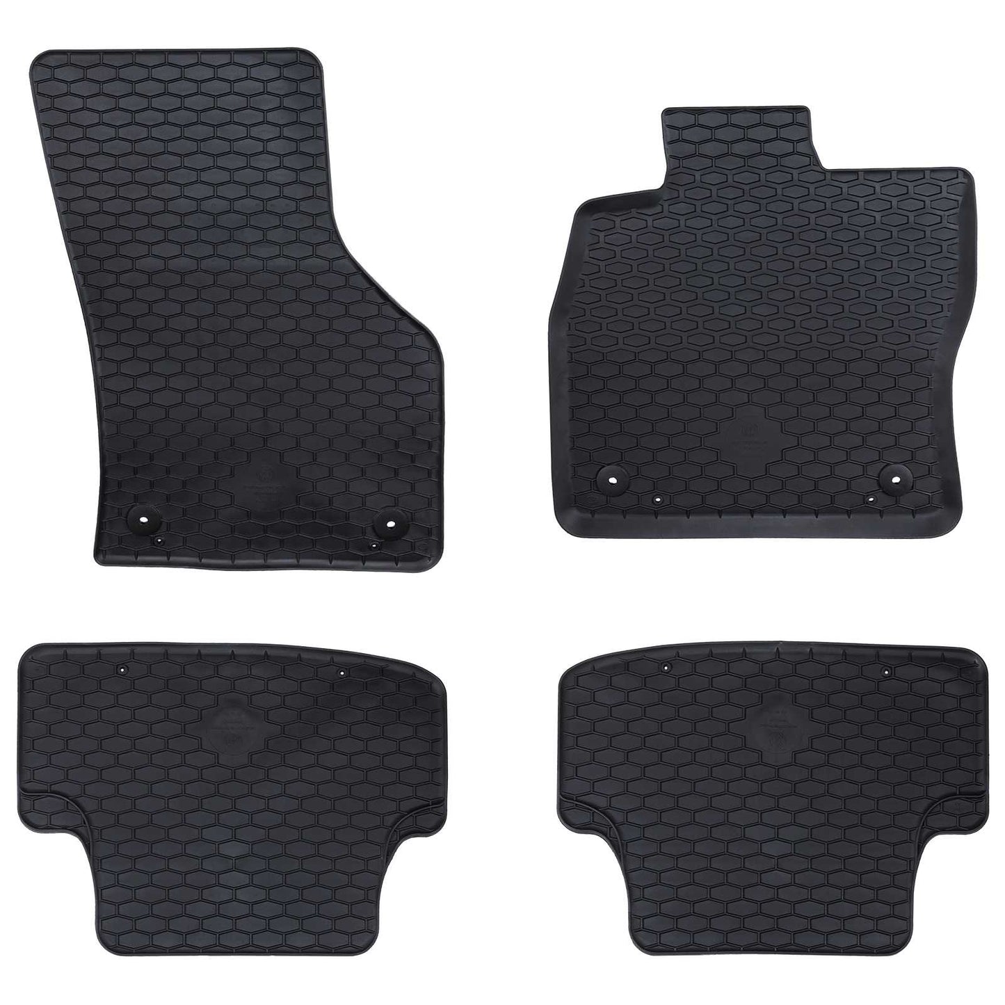 VidaXL tapis de sol de voiture 4 pcs noir sur mesure pour Audi A3 2012-2020 caoutchouc