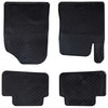 VidaXL tapis de sol de voiture 4 pcs noir TPE
