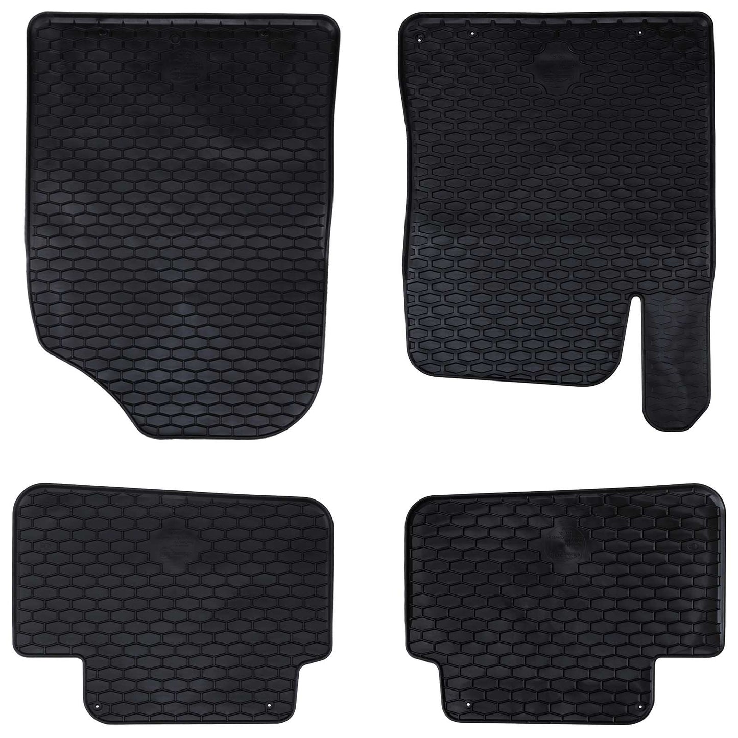 VidaXL tapis de sol de voiture 4 pcs noir TPE