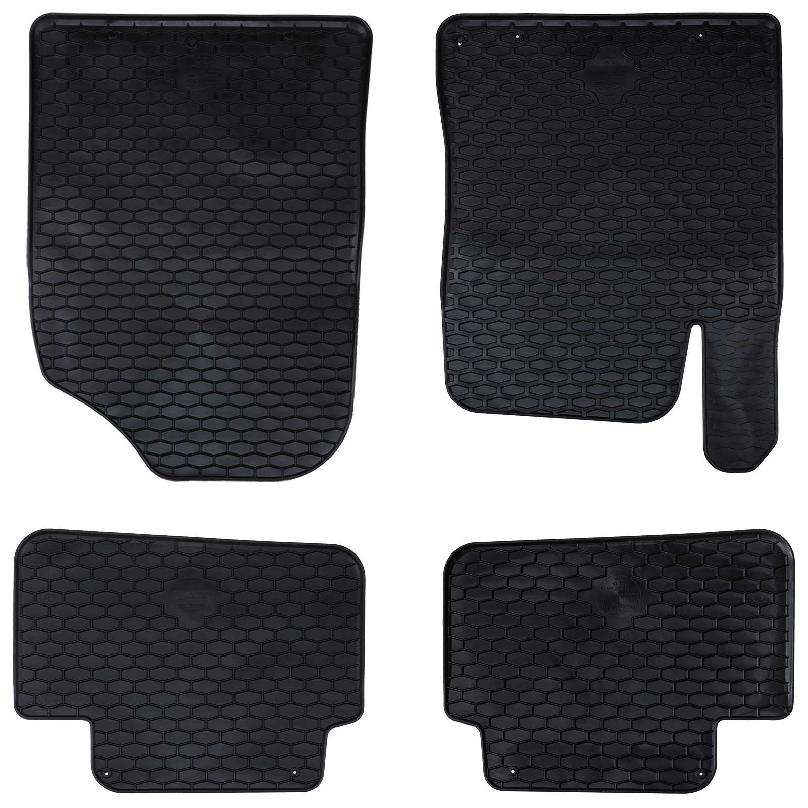 VidaXL tapis de sol de voiture 4 pcs noir TPE