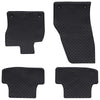 Vidaxl tapis de sol voiture 4 pcs noir VW T-ROC TPE