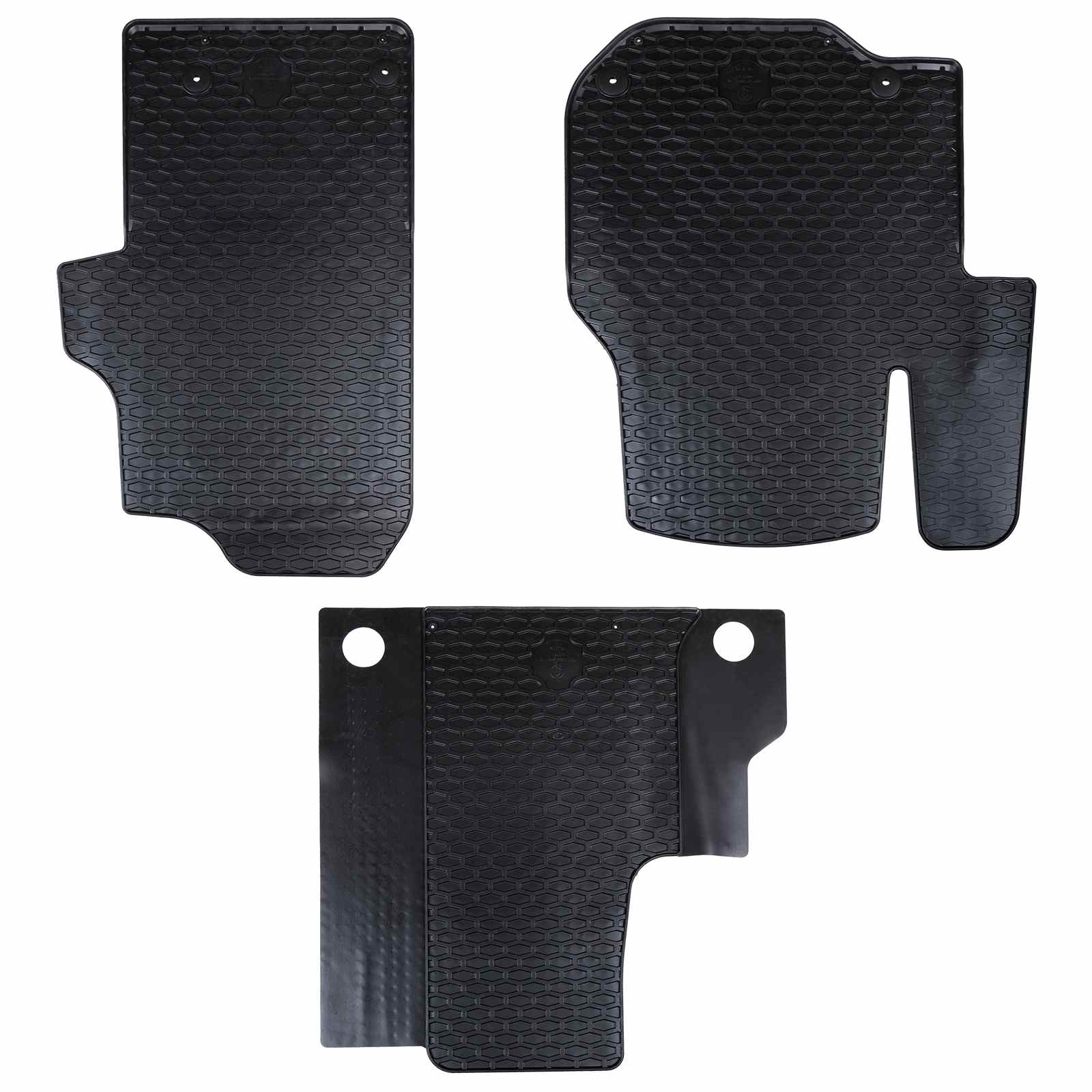 VidaXL tapis de sol de voiture 3 pcs noir VW Crafter, TGE TPE