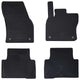 Vidaxl tapis de sol voiture 4 pcs noir VW Tiguan, pour Touran TPE