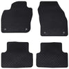 VidaXL tapis de sol de voiture 4 pcs noir VW T-Cross TPE