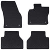 VidaXL tapis de sol de voiture 4 pcs noir TPE