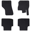 VidaXL tapis de sol de voiture 4 pcs noir TPE