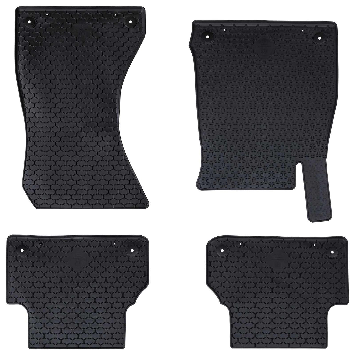 VidaXL tapis de sol de voiture 4 pcs noir adapté pour Audi A4 B9, A5 B9 TPE