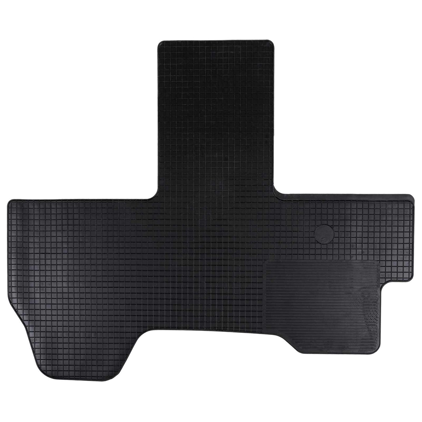 VidaXL tapis de sol de voiture en caoutchouc noir