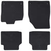 Vidaxxl tapis de sol de voiture 4 pcs caoutchouc noir