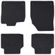 Vidaxxl tapis de sol de voiture 4 pcs caoutchouc noir