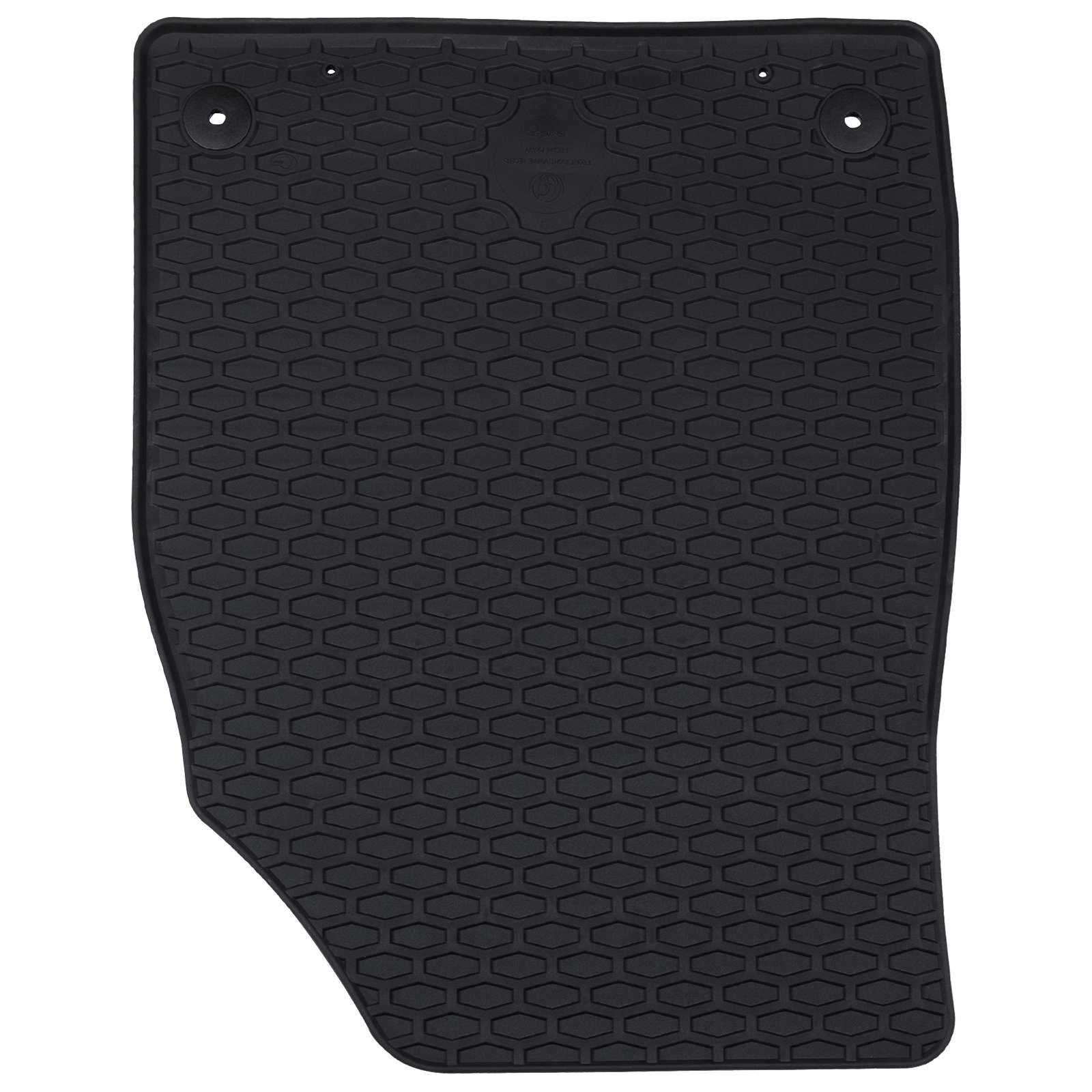 Vidaxxl tapis de sol de voiture 4 pcs caoutchouc noir
