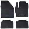 Vidaxxl tapis de sol de voiture 4 pcs caoutchouc noir