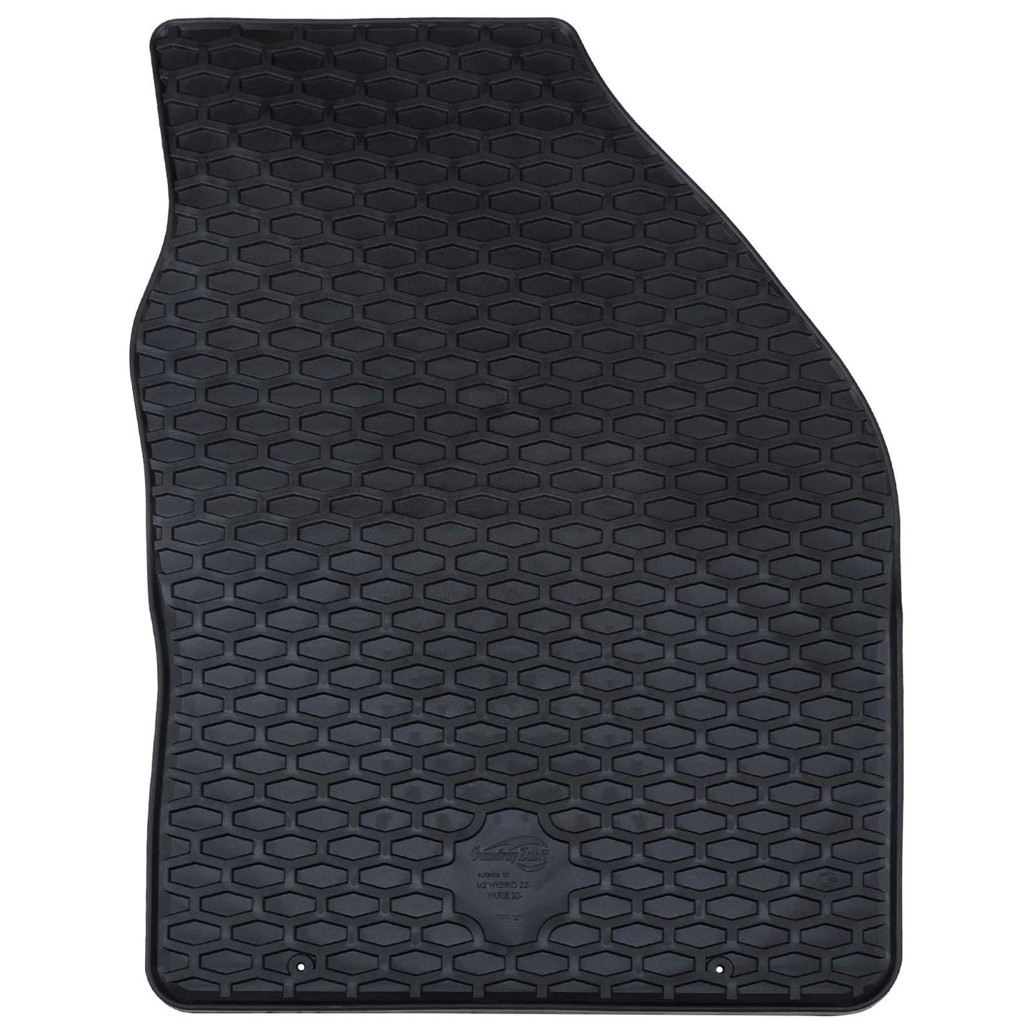 Vidaxxl tapis de sol de voiture 4 pcs caoutchouc noir