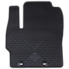 Vidaxxl tapis de sol de voiture 4 pcs caoutchouc noir