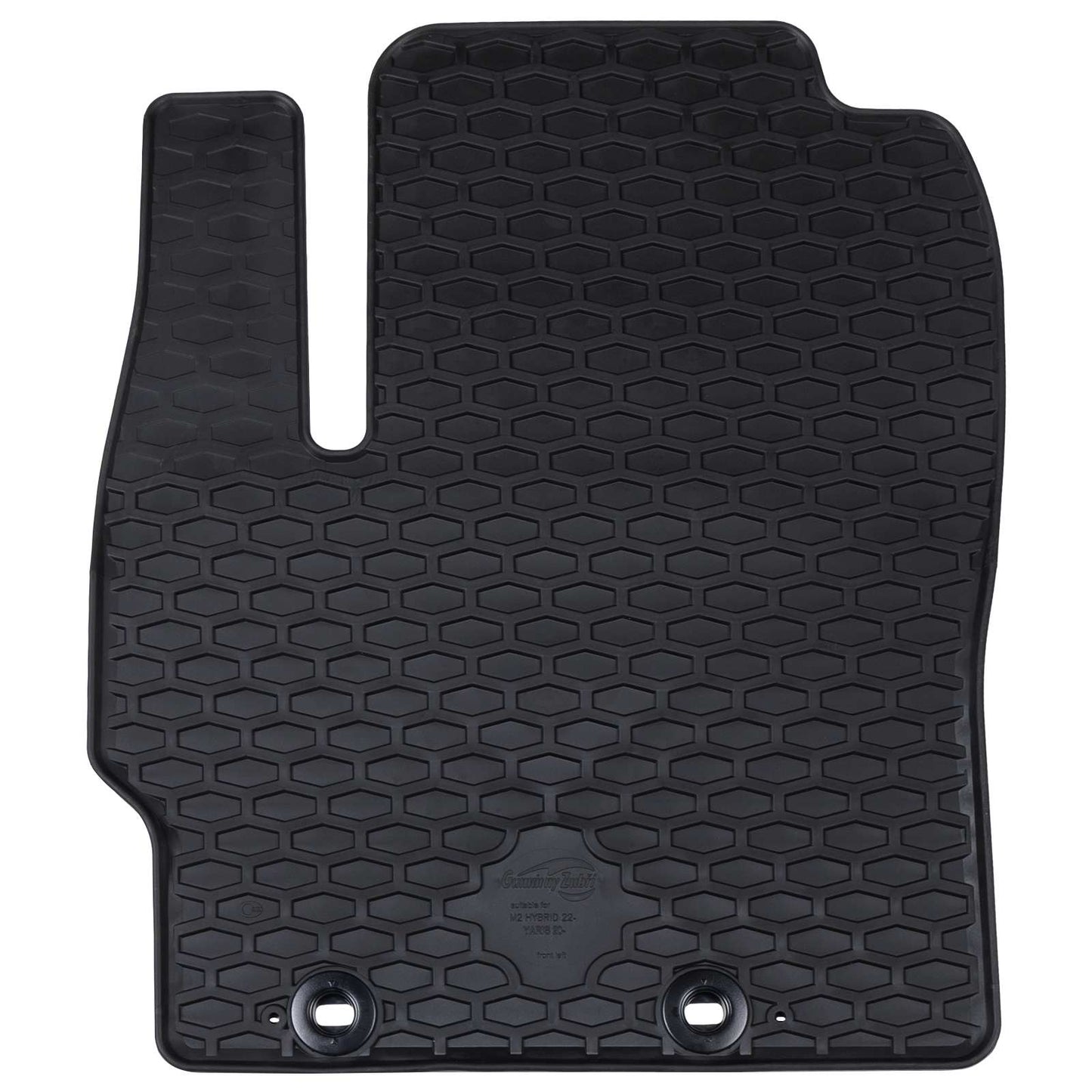 Vidaxxl tapis de sol de voiture 4 pcs caoutchouc noir