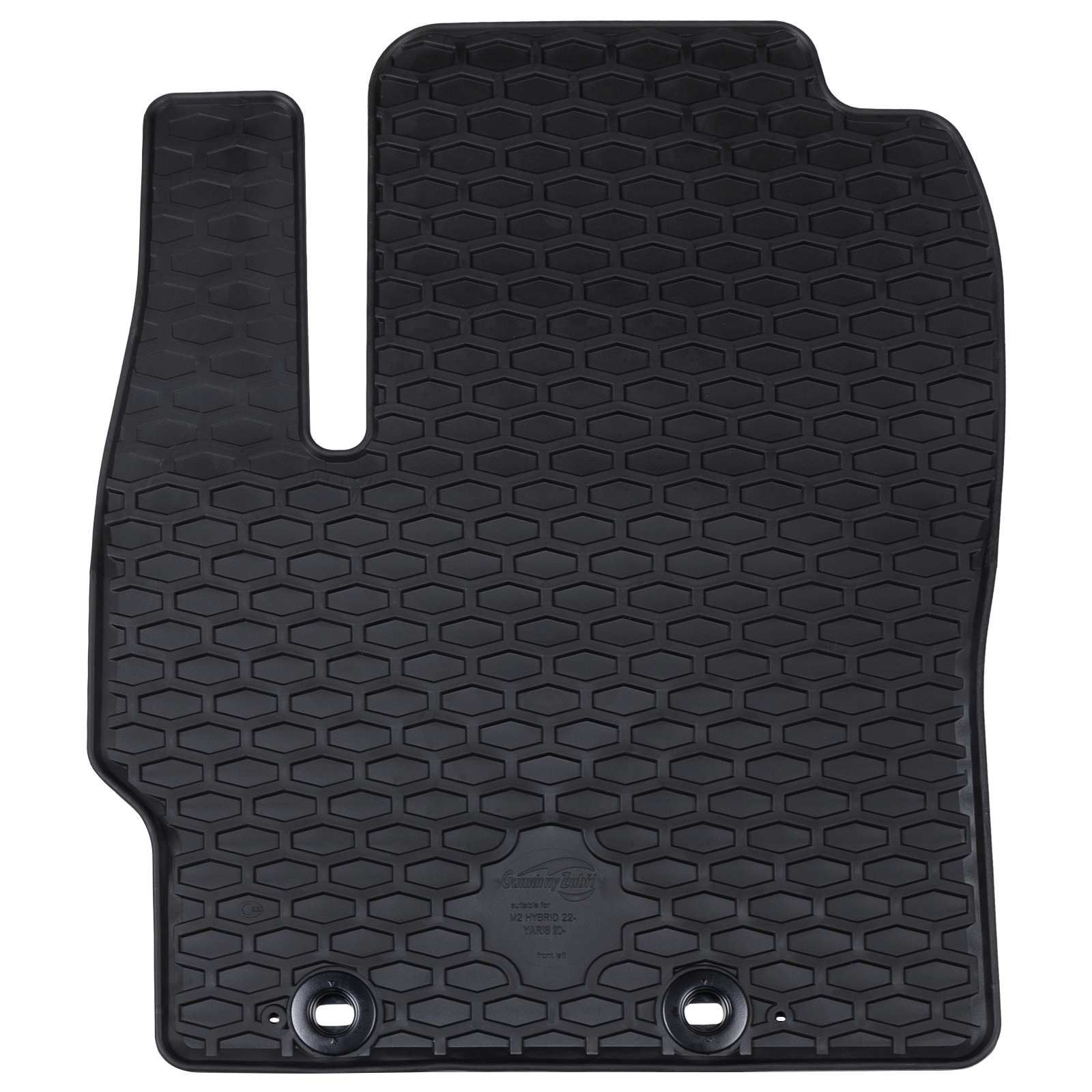 Vidaxxl tapis de sol de voiture 4 pcs caoutchouc noir