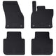 VidaXL tapis de sol de voiture 4 pcs noir TPE