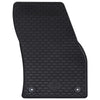 VidaXL tapis de sol de voiture 4 pcs noir TPE