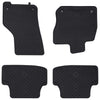 VidaXL tapis de sol de voiture 4 pcs noir VW Golf VIII MHEV caoutchouc