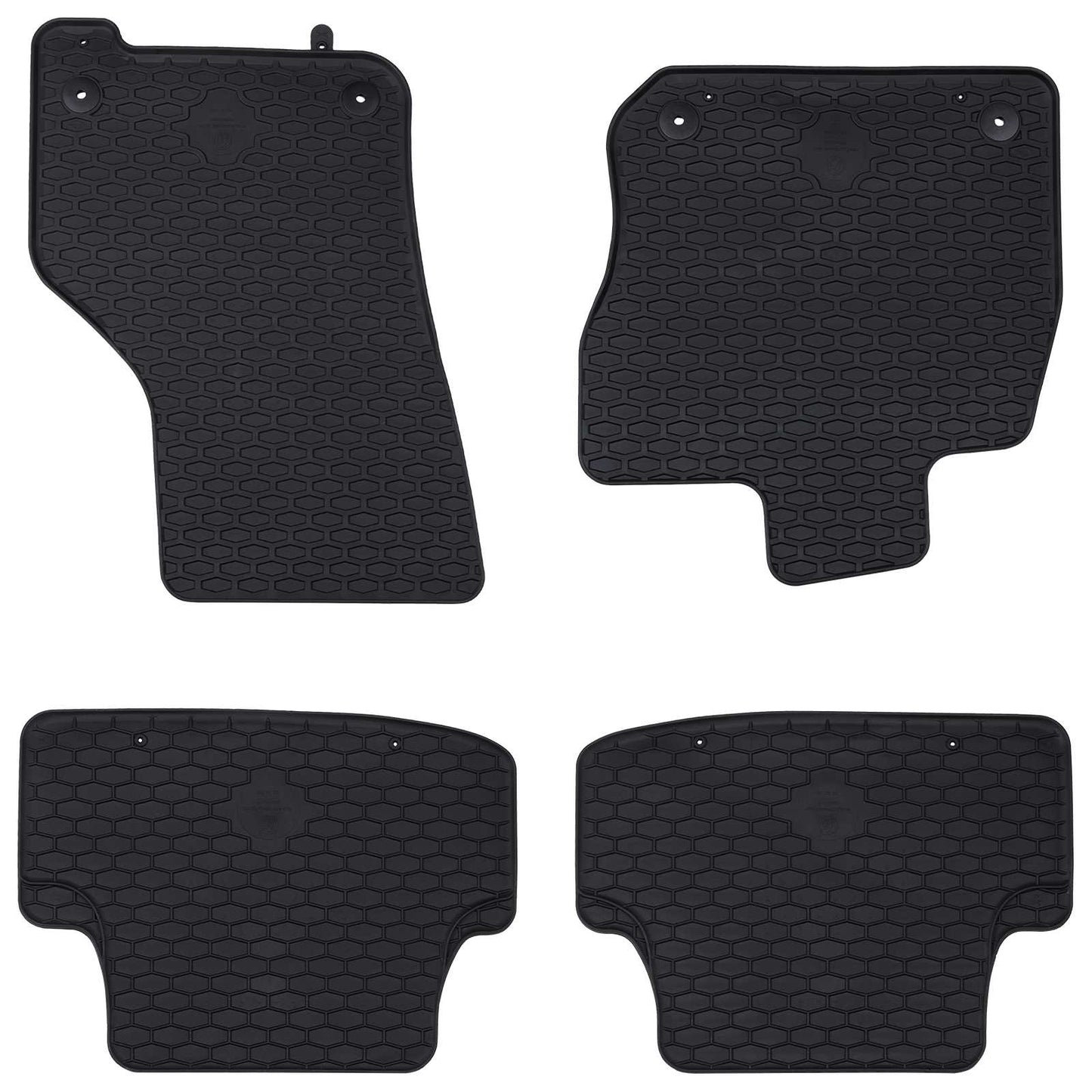 VidaXL tapis de sol de voiture 4 pcs noir VW Golf VIII MHEV caoutchouc