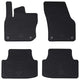 Vidaxl tapis de sol voiture 4 pcs noir VW Tiguan Tdi caoutchouc