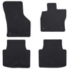 Vidaxl tapis de sol de voiture 4 pcs noir škoda superbe iii iv caoutchouc