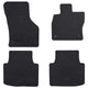 Vidaxl tapis de sol de voiture 4 pcs noir škoda superbe iii iv caoutchouc