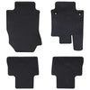 Vidaxxl tapis de sol de voiture 4 pcs caoutchouc noir
