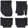 Vidaxxl tapis de sol de voiture 4 pcs caoutchouc noir