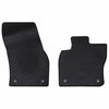 Vidaxxl tapis de sol de voiture 2 pcs caoutchouc noir