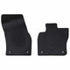 Vidaxxl tapis de sol de voiture 2 pcs caoutchouc noir
