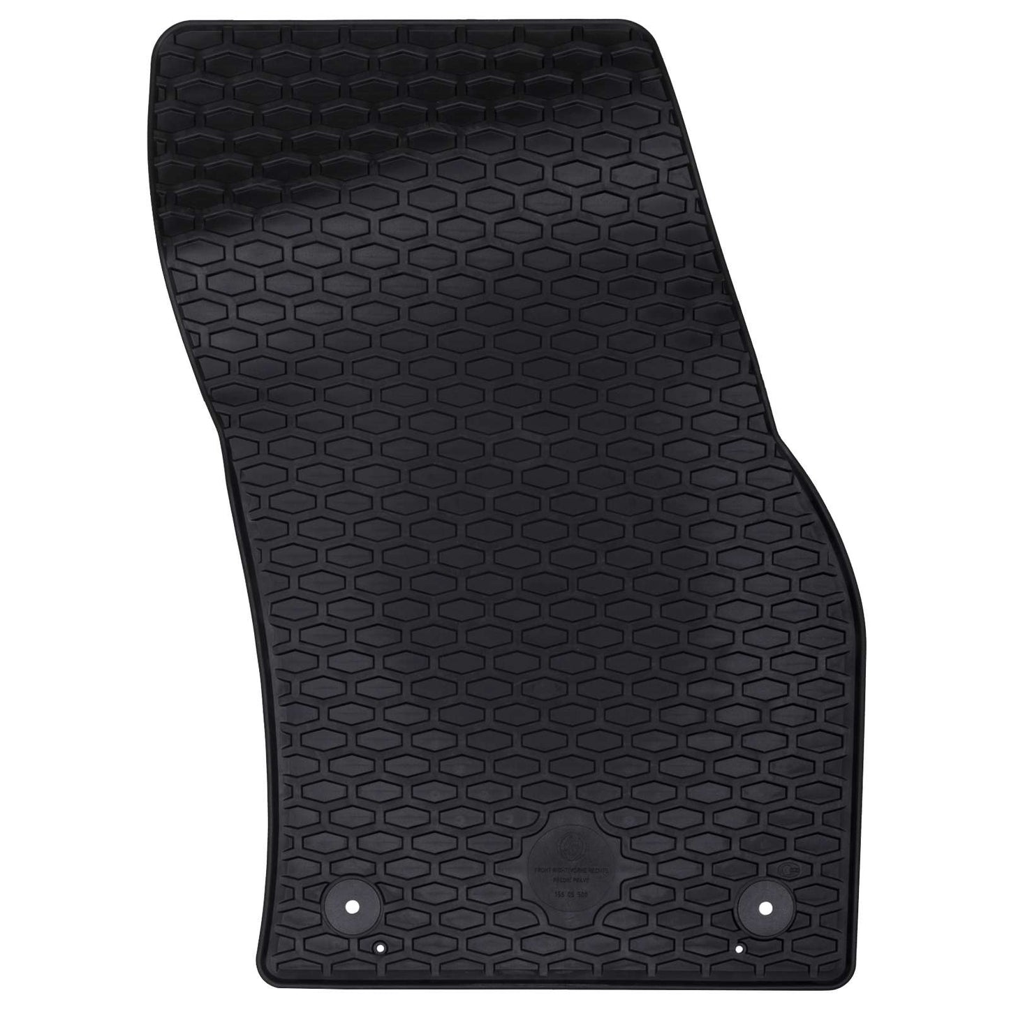 Vidaxxl tapis de sol de voiture 2 pcs caoutchouc noir
