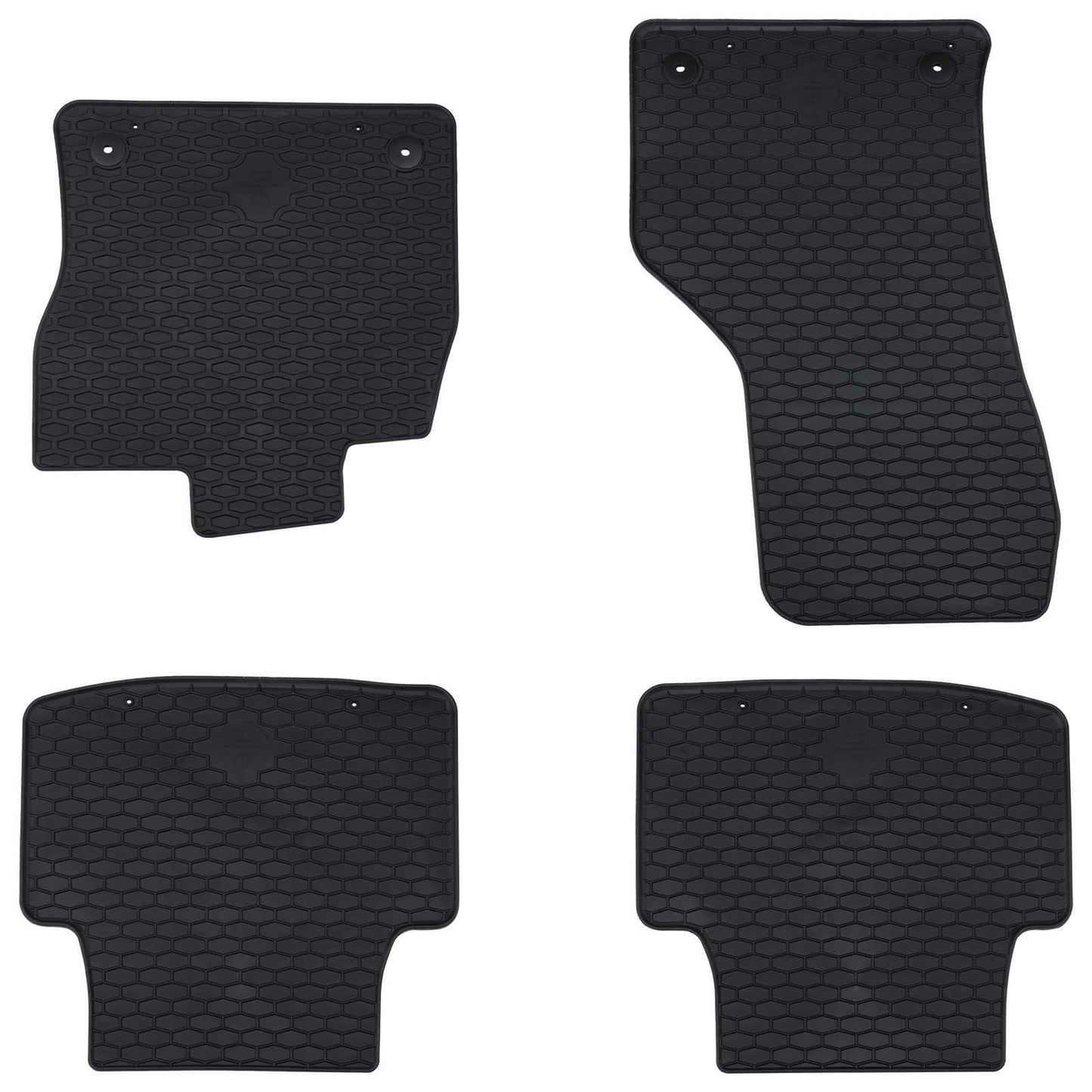 VidaXL tapis de sol de voiture 4 pcs noir VW pour Passat B8 caoutchouc